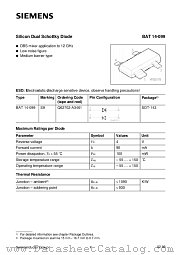 BAT14-099 datasheet pdf Siemens