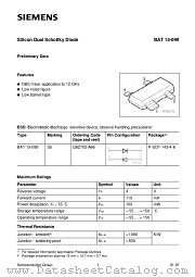 BAT15-099 datasheet pdf Siemens