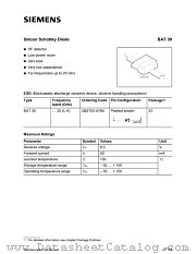 BAT30 datasheet pdf Siemens