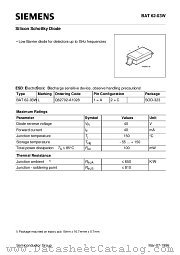BAT62-03W datasheet pdf Siemens