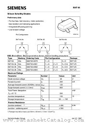 BAT64 datasheet pdf Siemens