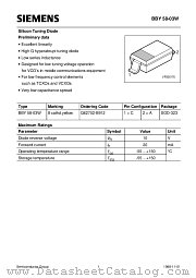 BBY58-03W datasheet pdf Siemens