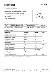 BFP280W datasheet pdf Siemens