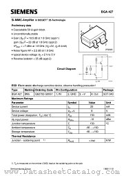 BGA427 datasheet pdf Siemens