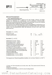 BPY11 datasheet pdf Siemens