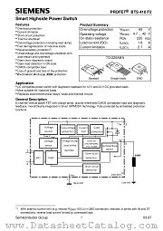 BTS410F2 datasheet pdf Siemens