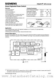 BTS410G2 datasheet pdf Siemens