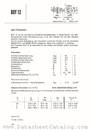 BUY12 datasheet pdf Siemens