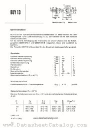 BUY13 datasheet pdf Siemens