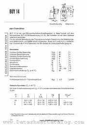BUY14 datasheet pdf Siemens