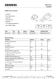 BUZ101SL datasheet pdf Siemens