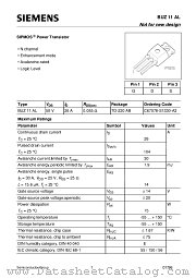 BUZ11AL datasheet pdf Siemens