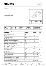 BUZ30A datasheet pdf Siemens