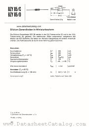 BZY85/D4V7 datasheet pdf Siemens