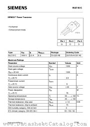 BUZ50C datasheet pdf Siemens