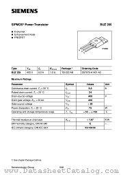 BUZ205 datasheet pdf Siemens