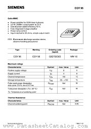CGY96 datasheet pdf Siemens