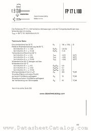 FP17L100 datasheet pdf Siemens