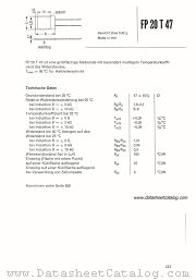 FP20T47 datasheet pdf Siemens