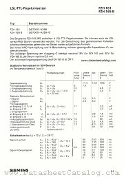 FZH165B datasheet pdf Siemens