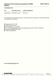 GXB100473 datasheet pdf Siemens