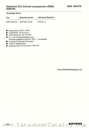 GXB100475 datasheet pdf Siemens