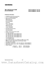 HYB3164800J-60 datasheet pdf Siemens