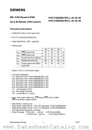 HYB3164805BT-40 datasheet pdf Siemens
