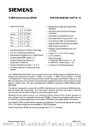 HYB39S16400CT-10 datasheet pdf Siemens