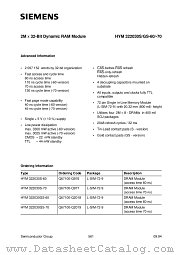 HYM322030S datasheet pdf Siemens