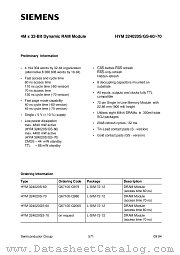 HYM324020S-70 datasheet pdf Siemens