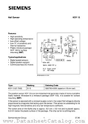 KSY13 datasheet pdf Siemens