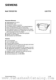 LSGT770-JL datasheet pdf Siemens