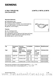 LSM779-CF datasheet pdf Siemens