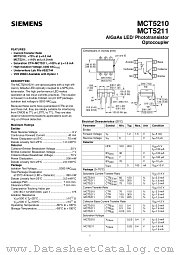 MCT5210 datasheet pdf Siemens