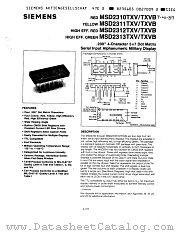 MSD2312TXVB datasheet pdf Siemens
