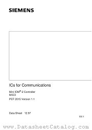 PEF2015 datasheet pdf Siemens