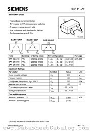 BAR64-05W datasheet pdf Siemens