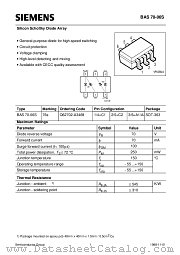 BAS70-06S datasheet pdf Siemens