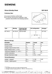 BAT66-05 datasheet pdf Siemens