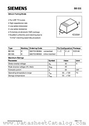 BB555 datasheet pdf Siemens
