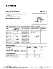 BAT14-4 datasheet pdf Siemens
