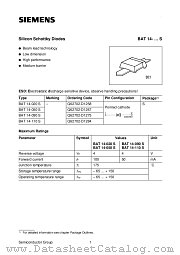 BAT14-110S datasheet pdf Siemens