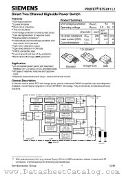 BTS611L1E3128A datasheet pdf Siemens