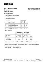 HYB5117800BSJ-50 datasheet pdf Siemens