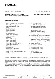 HYB314175BJ-55 datasheet pdf Siemens