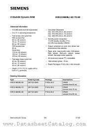 HYB514800BJ-80 datasheet pdf Siemens