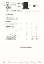 RMY11 datasheet pdf Siemens