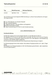 S121B datasheet pdf Siemens