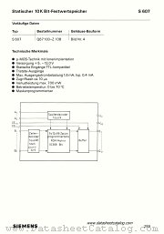S607 datasheet pdf Siemens